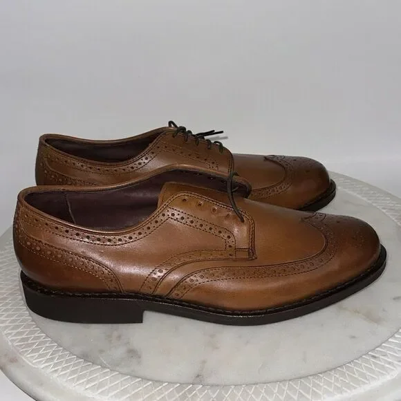 Allen Edmonds Nomad Brogue Wingtip Oxford Men's Dress Shoes Size 10 Leather $395